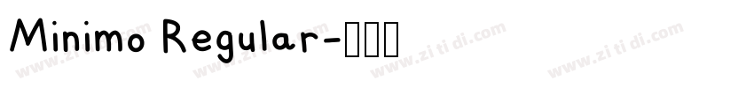 Minimo Regular字体转换